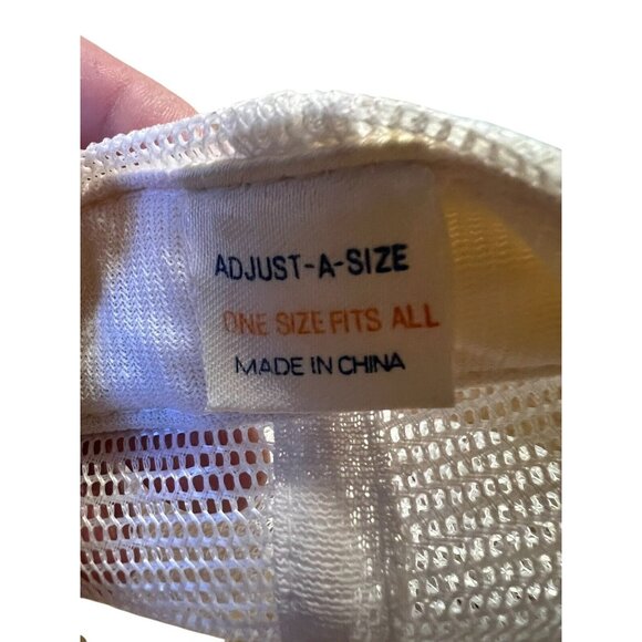 Vintage 90s AmFac GE Trucker Mesh Hat One Size White - Picture 3 of 4